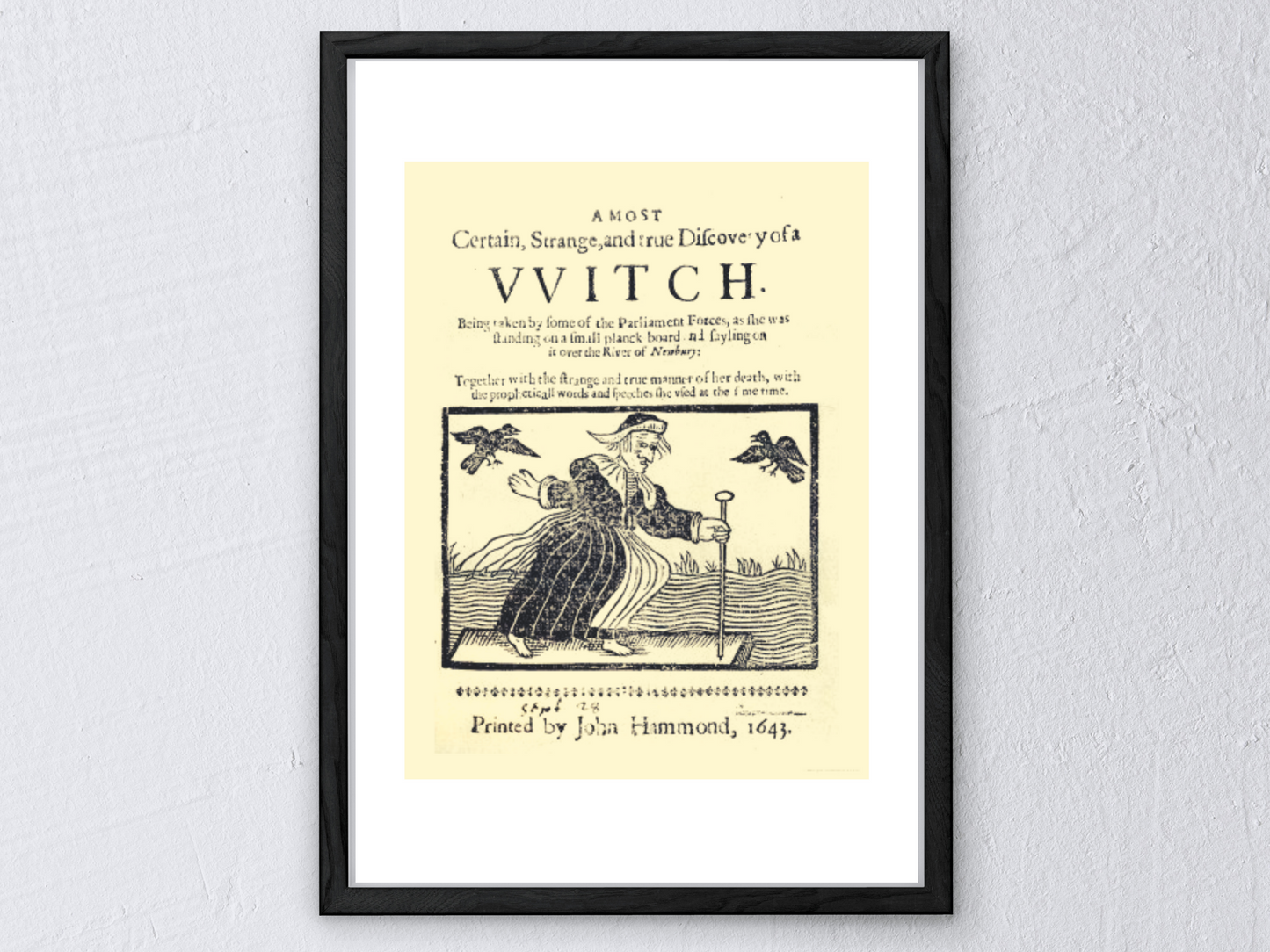 Witchcraft Pamphlet Reproduction Prints