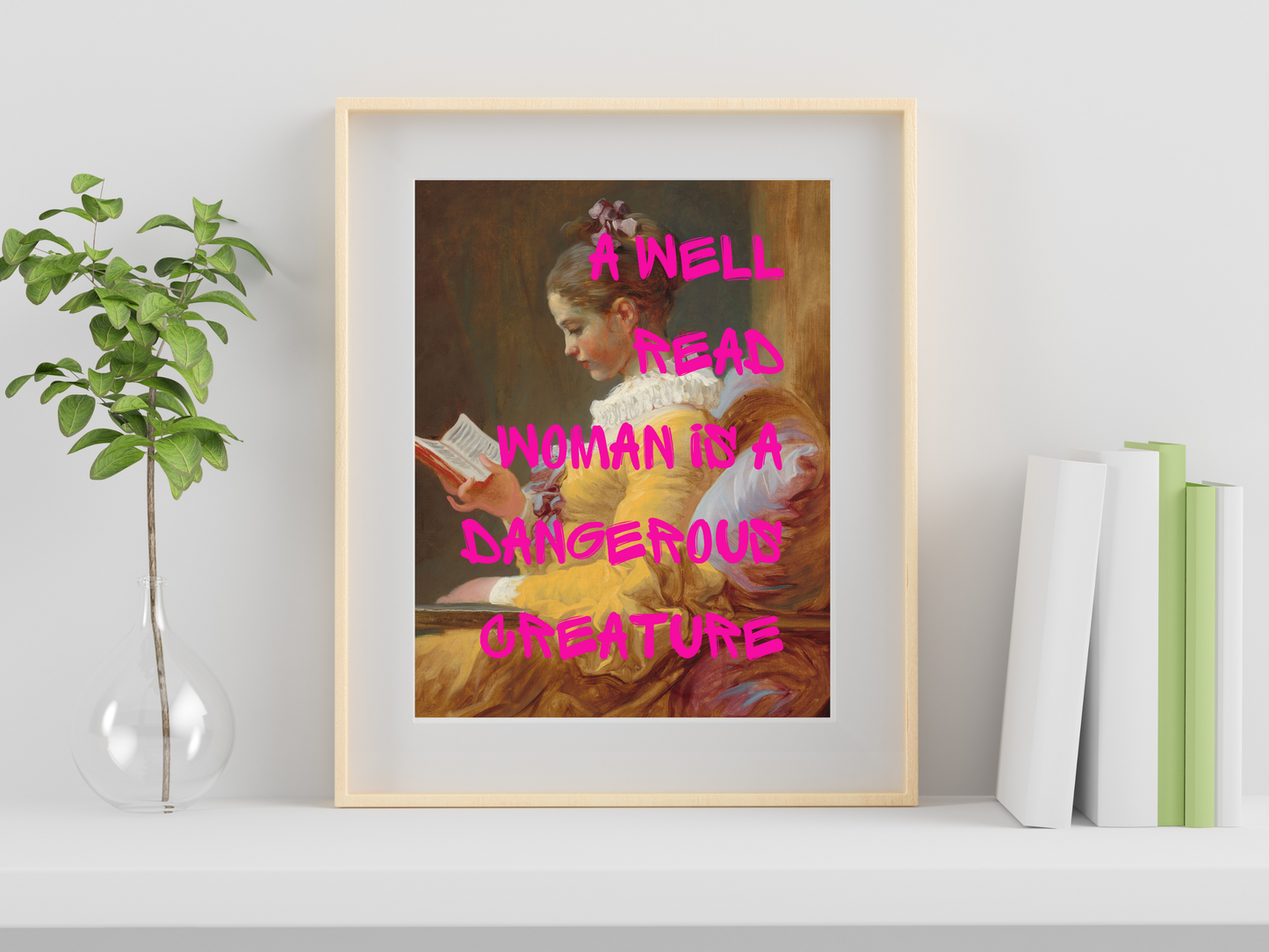 A Well Read Woman Poster