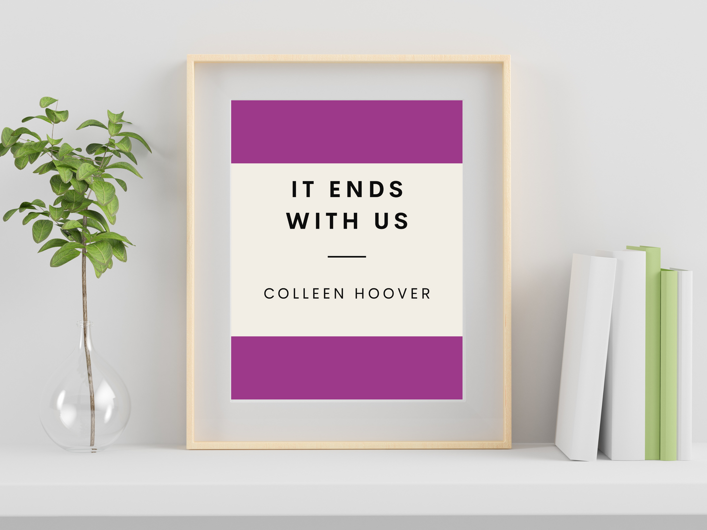 It Ends With Us Retro Inspired Literary Print