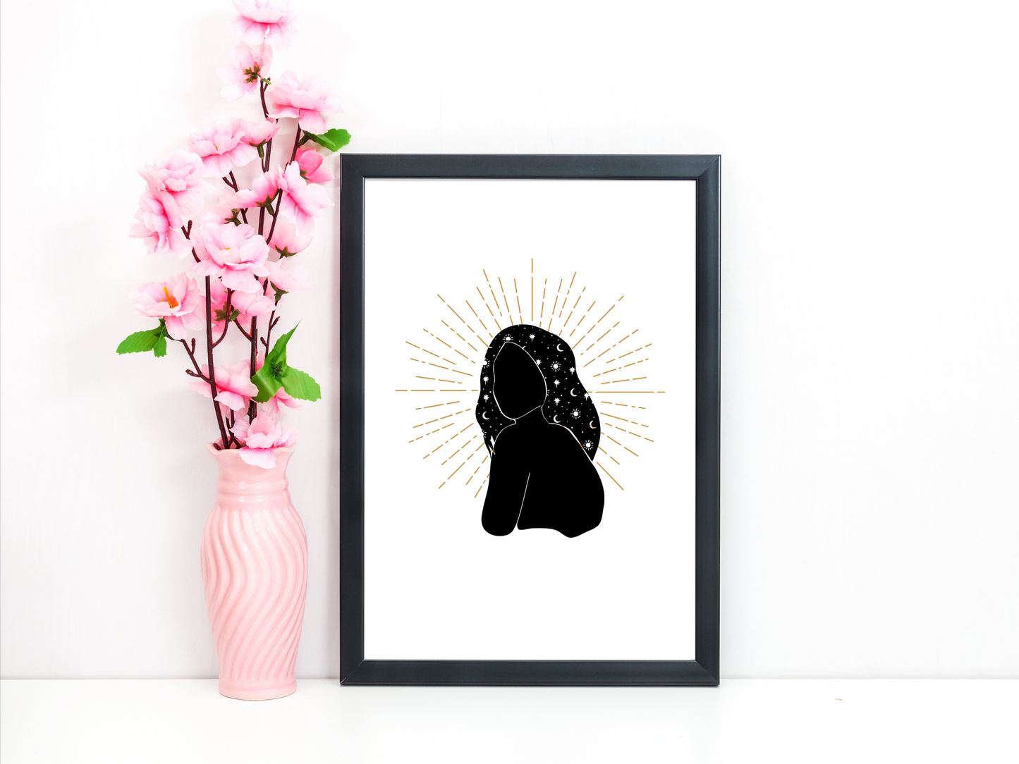 A Head Full of Stars Minimalist Print