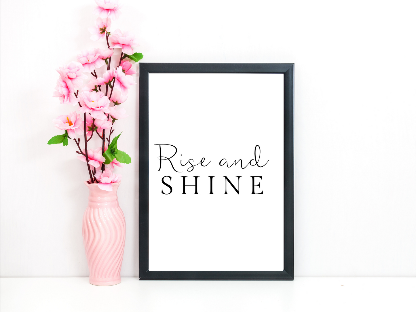 Rise and Shine Typography Print