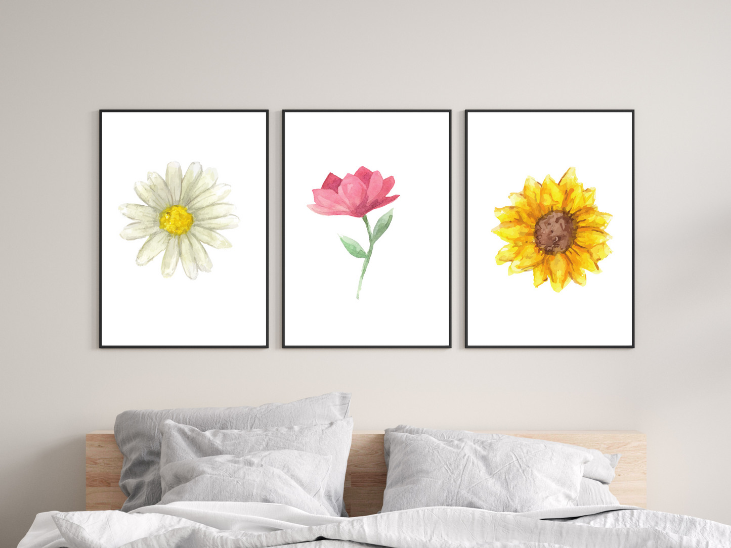 Summer Flowers Set of 3 Prints