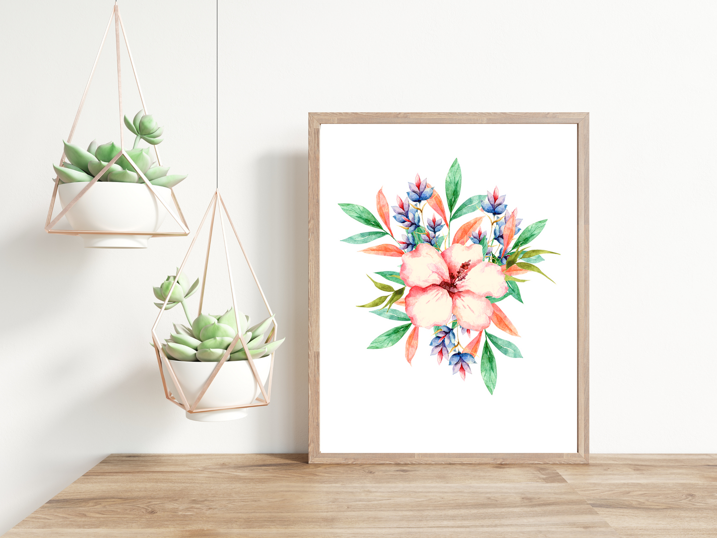 No. 1 Summer Flowers Minimalist Print