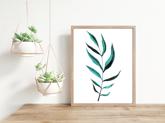 No. 2 Winter Flowers Minimalist Print