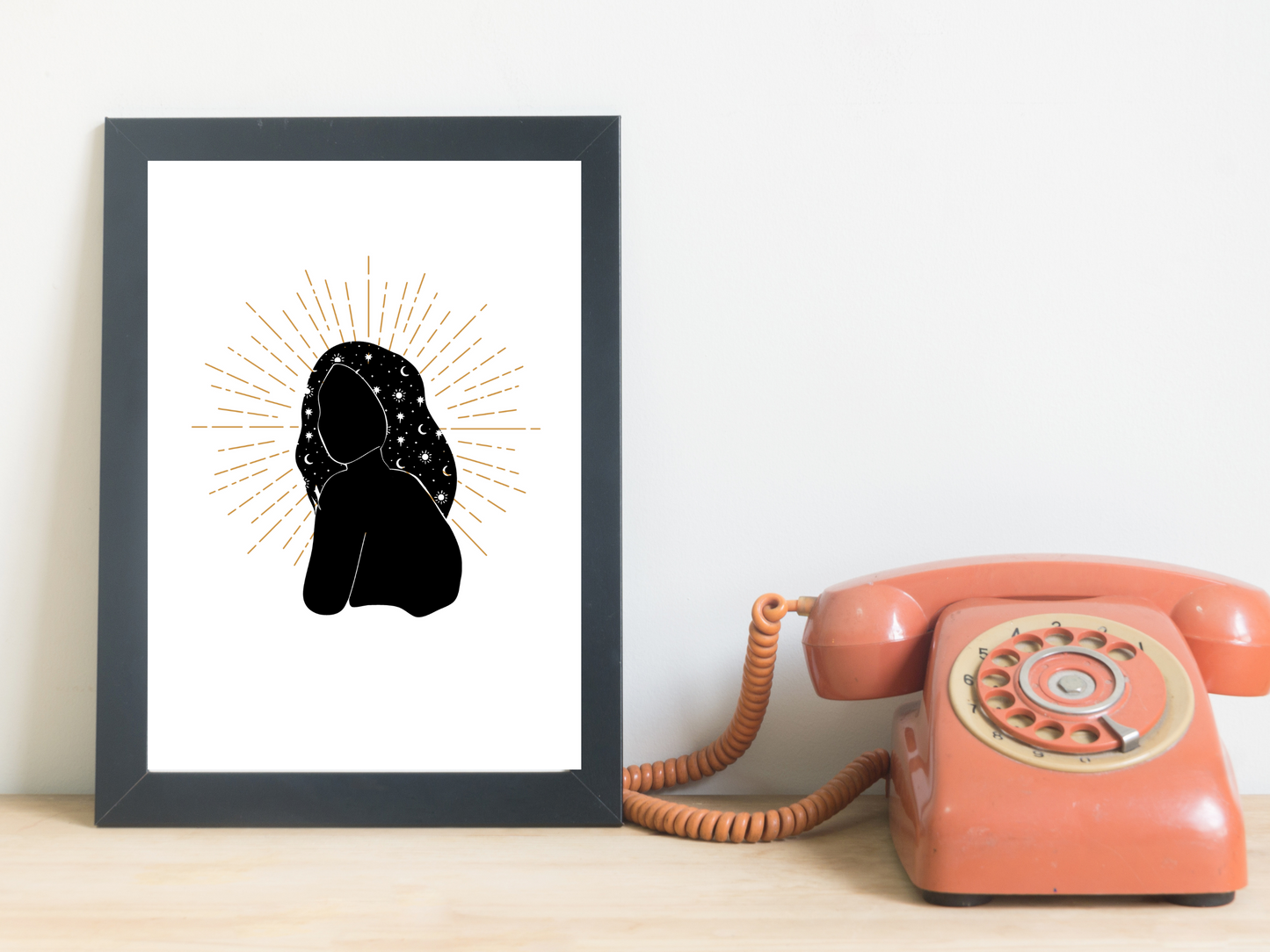 A Head Full of Stars Minimalist Print