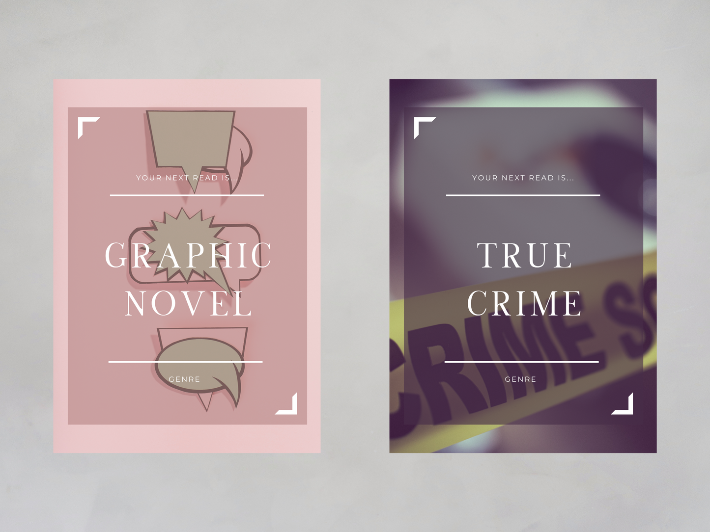 Choose Your Next Book - Genre Postcard Set of 14