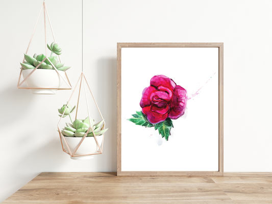 No. 3 Winter Flowers Minimalist Print