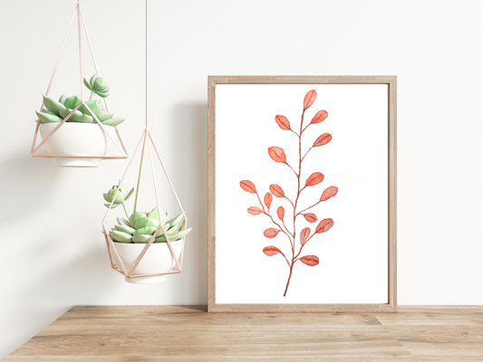 No. 3 Autumn Flowers Minimalist Print