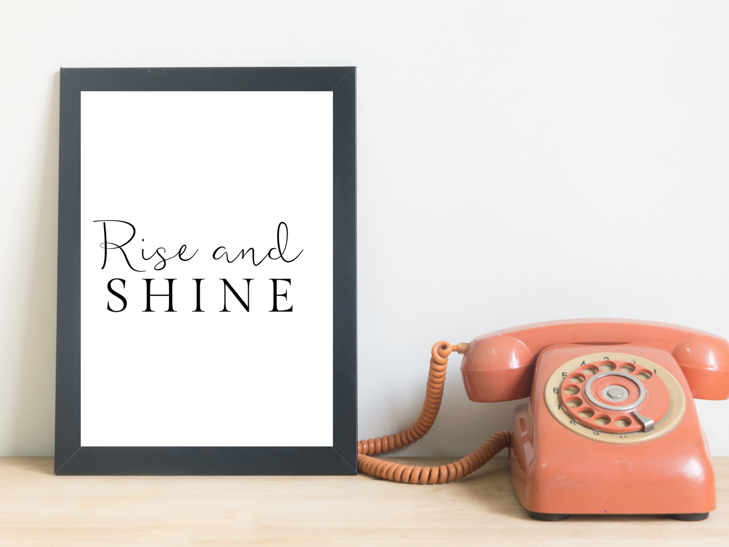 Rise and Shine Typography Print