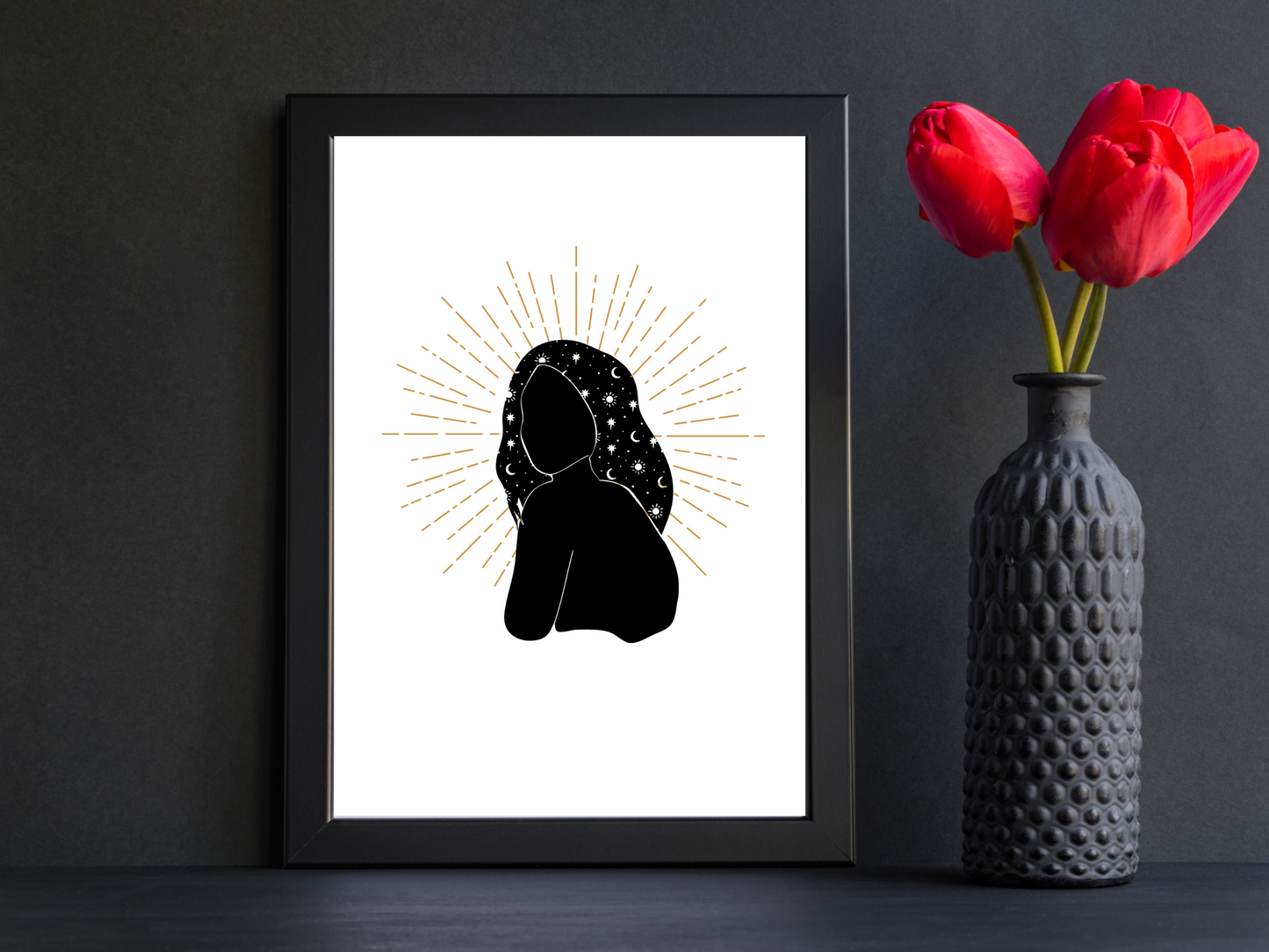 A Head Full of Stars Minimalist Print