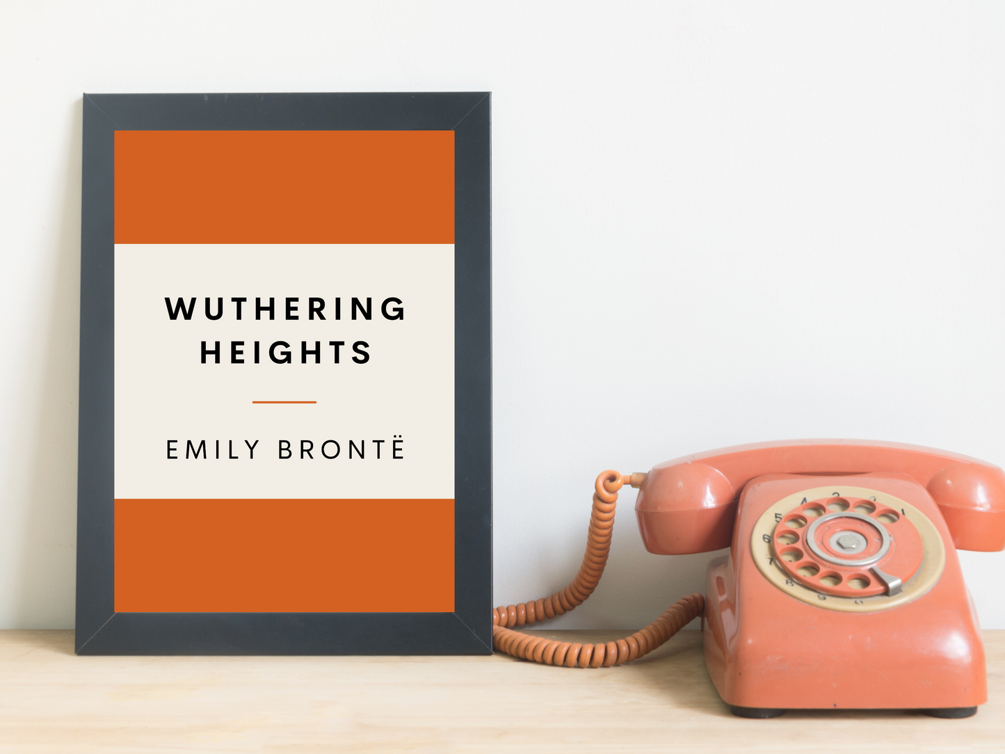 Wuthering Heights Emily Bronte Retro Inspired Literary Print