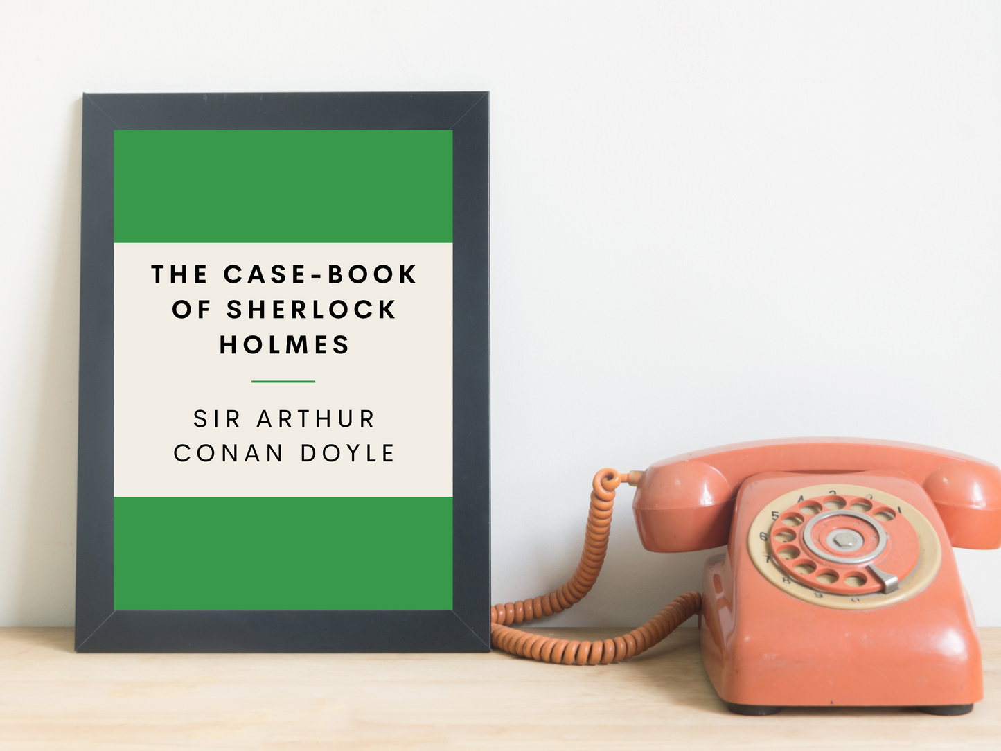 The Case-Book of Sherlock Holmes Retro Inspired Literary Print