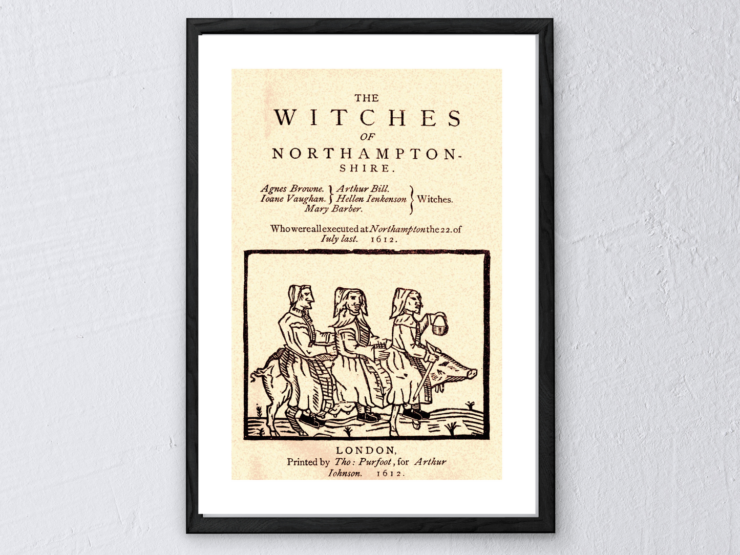 Witchcraft Pamphlet Reproduction Prints