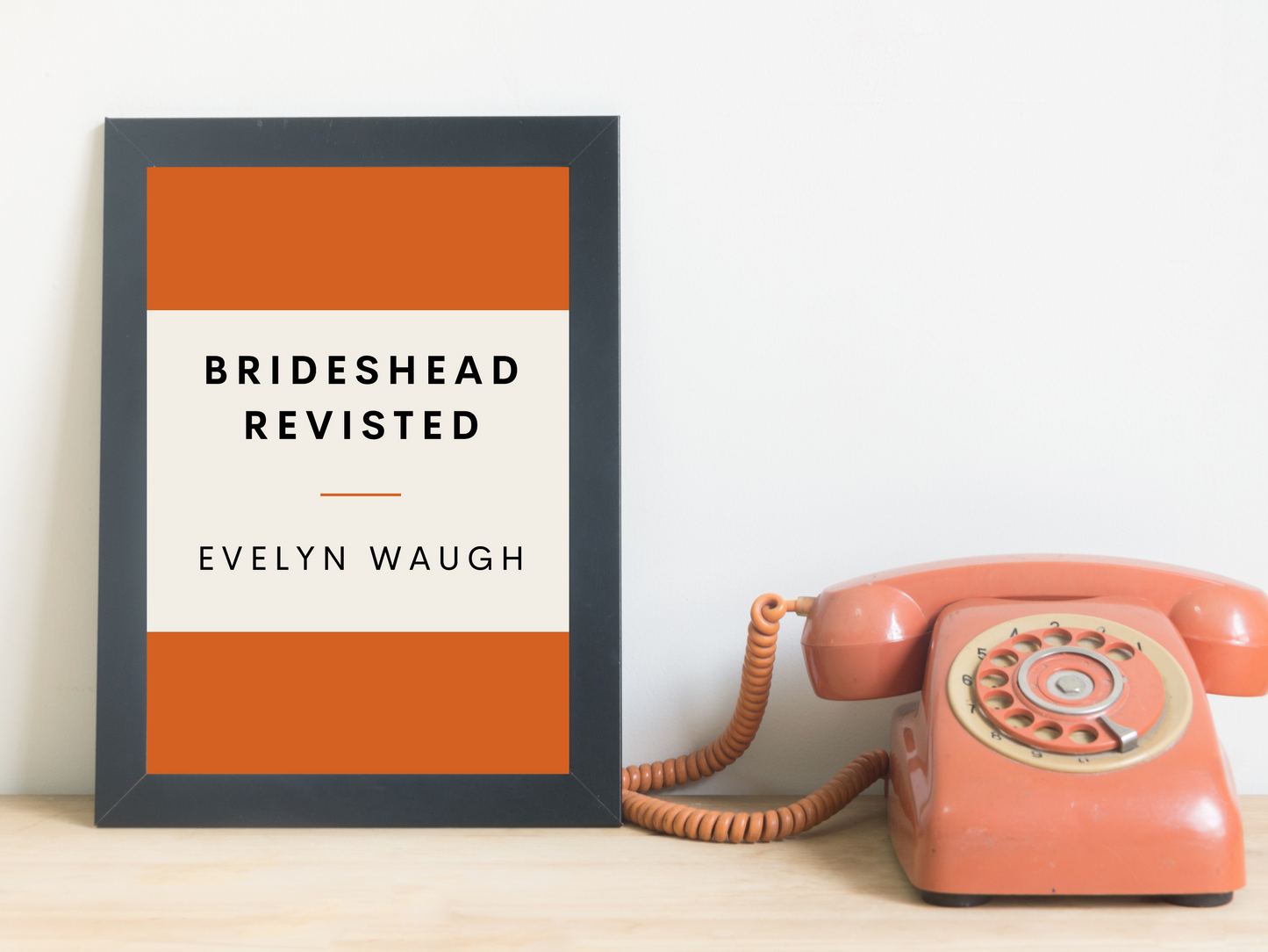 Brideshead Revisted Retro Inspired Literary Print