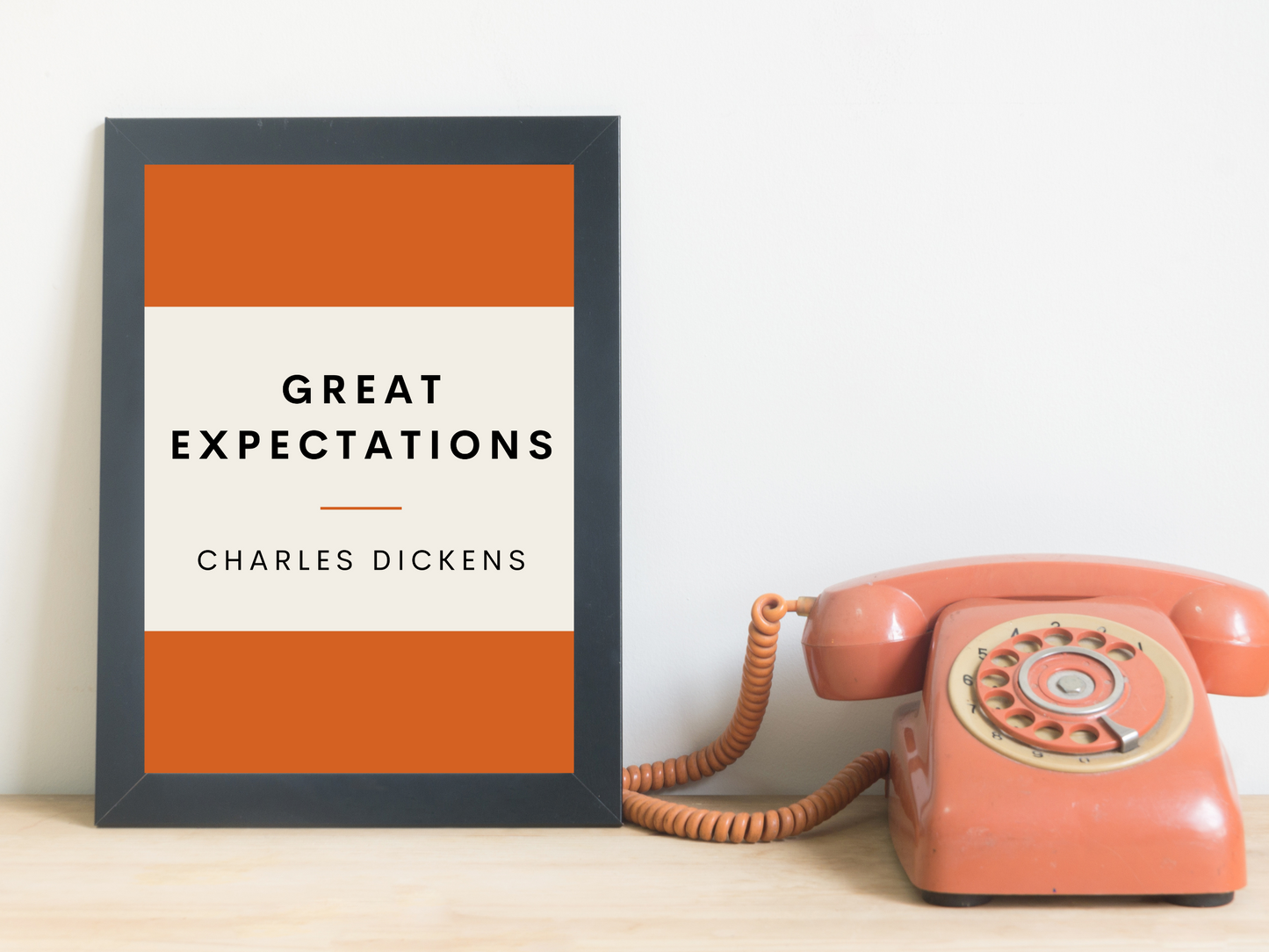 Great Expectations Retro Inspired Literary Print