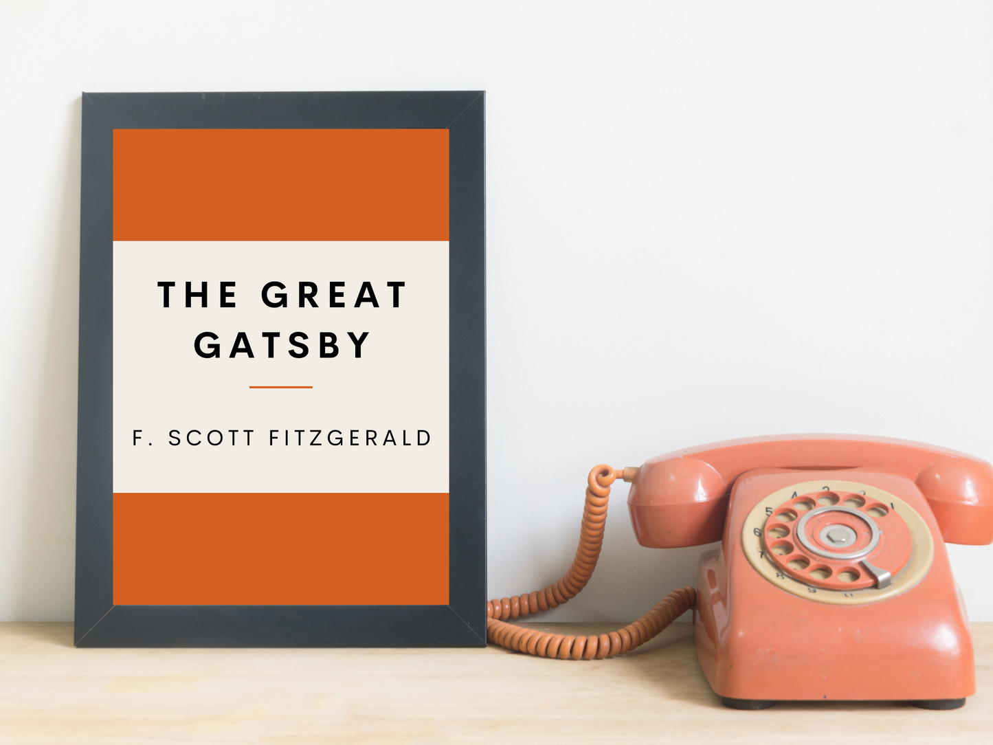 The Great Gatsby Retro Inspired Literary Print