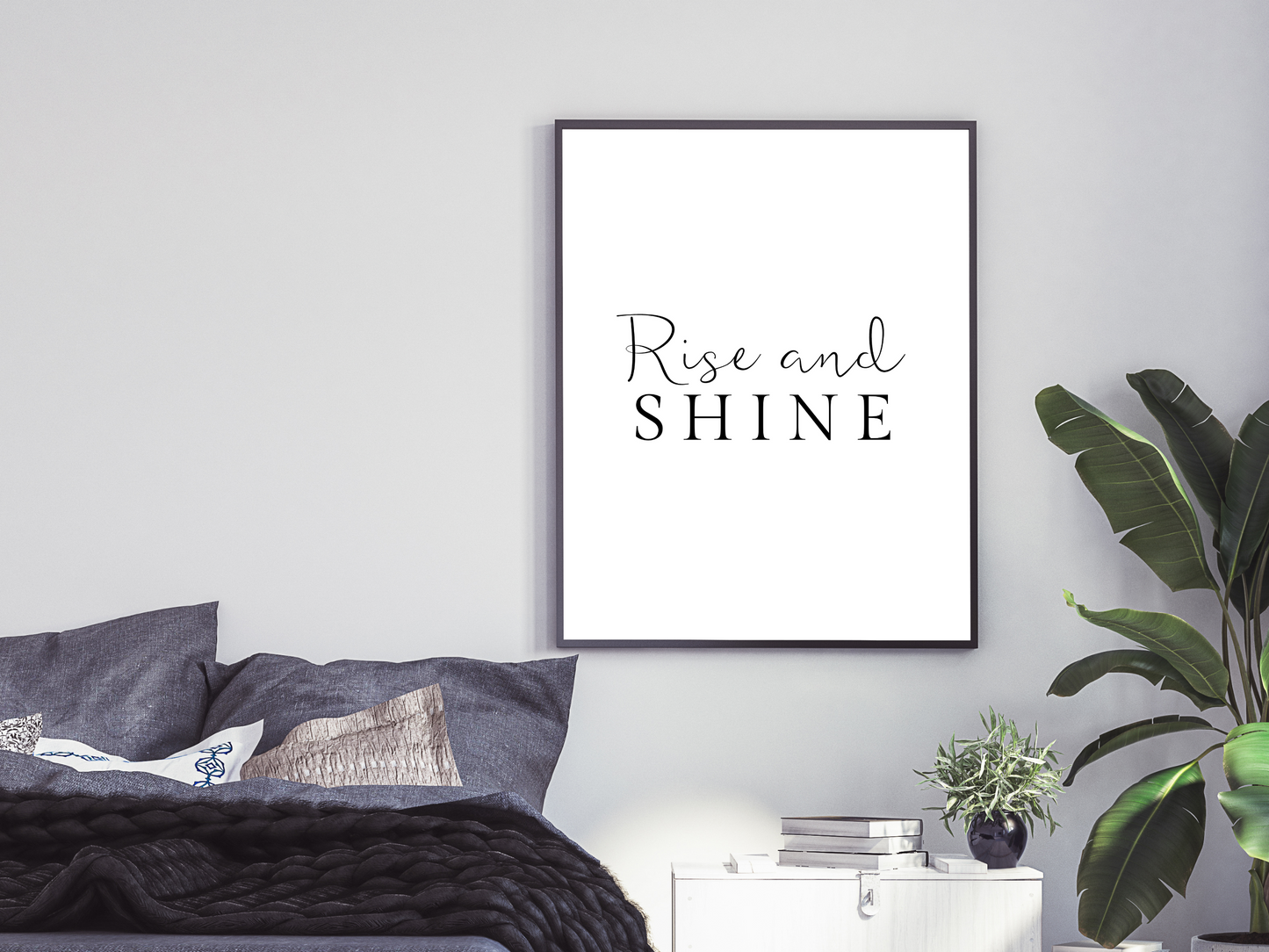 Rise and Shine Typography Print