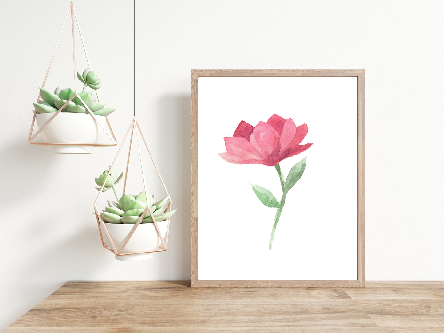 No. 4 Summer Flowers Minimalist Print