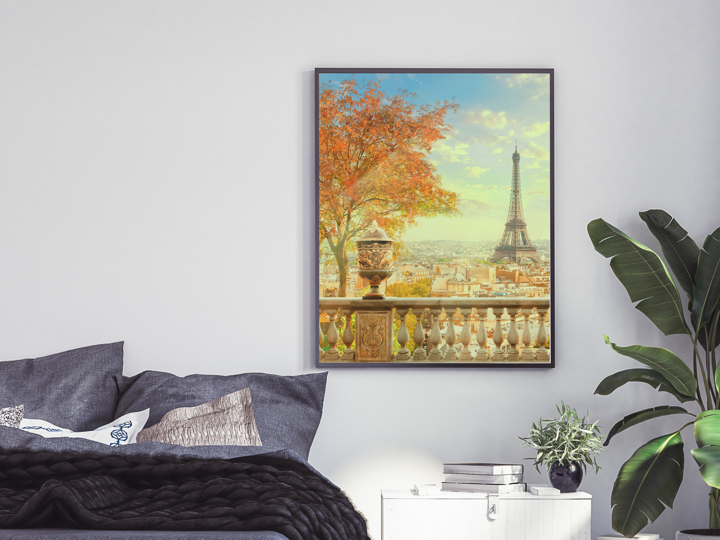 Autumnal Paris Balcony Print