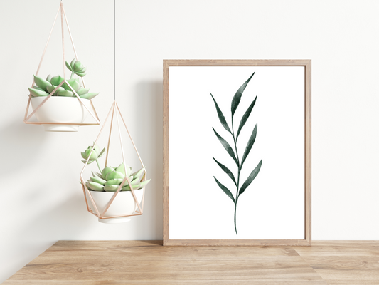 No. 6 Winter Flowers Minimalist Print