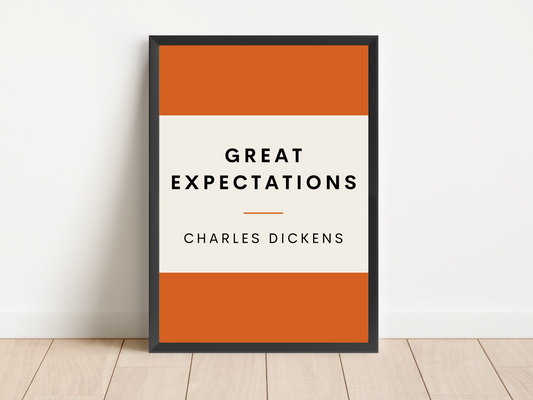 Great Expectations Retro Inspired Literary Print