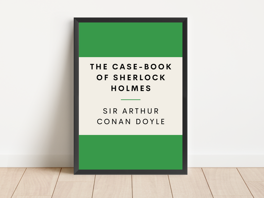 The Case-Book of Sherlock Holmes Retro Inspired Literary Print