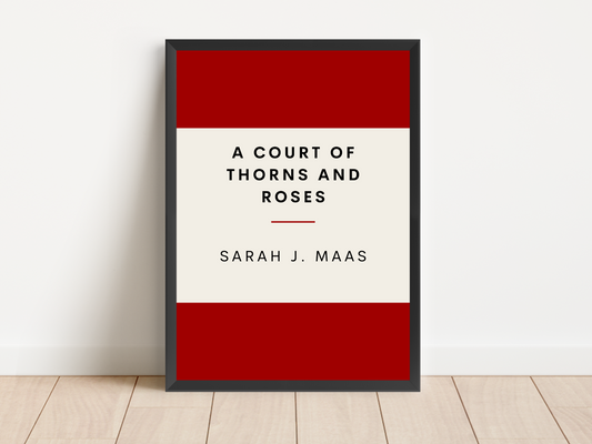 A Court of Thorns and Roses Sarah J Maas Retro Inspired Literary Print