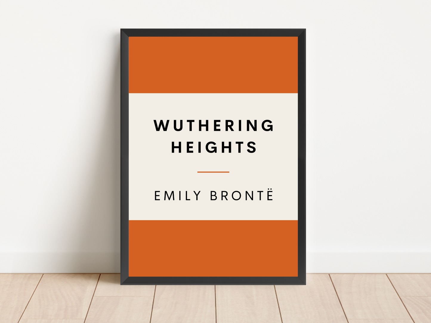 Wuthering Heights Emily Bronte Retro Inspired Literary Print