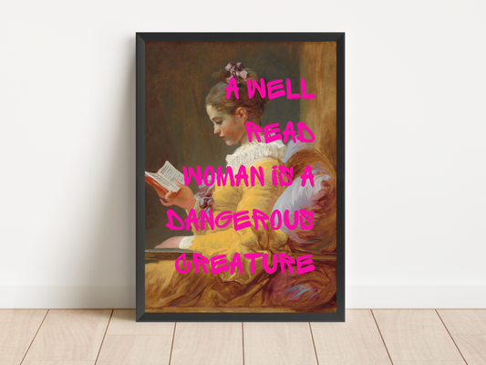 A Well Read Woman Poster