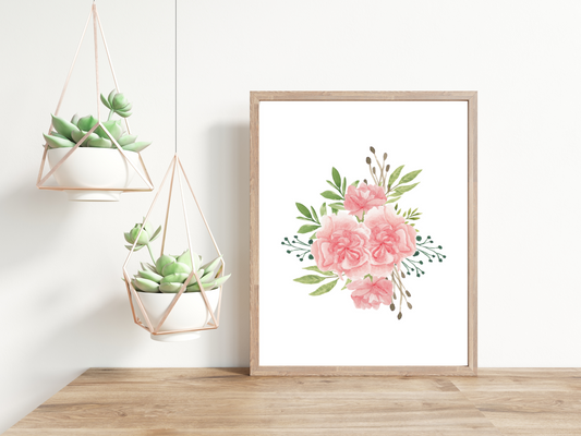 No. 6 Summer Flowers Minimalist Print