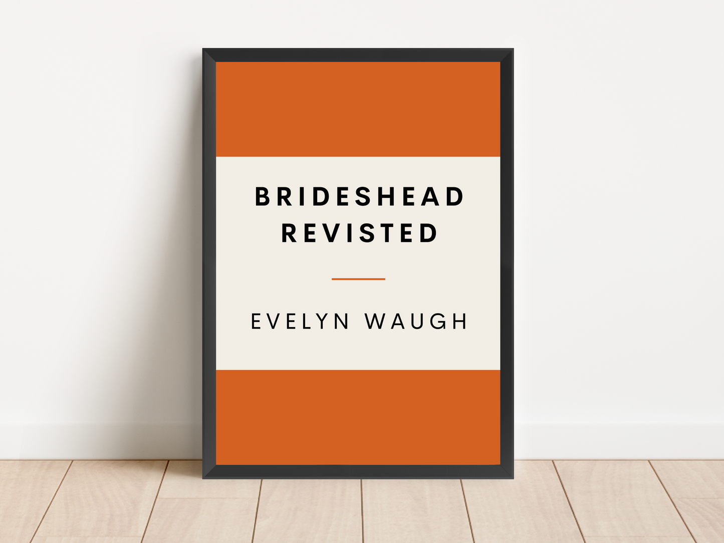 Brideshead Revisted Retro Inspired Literary Print