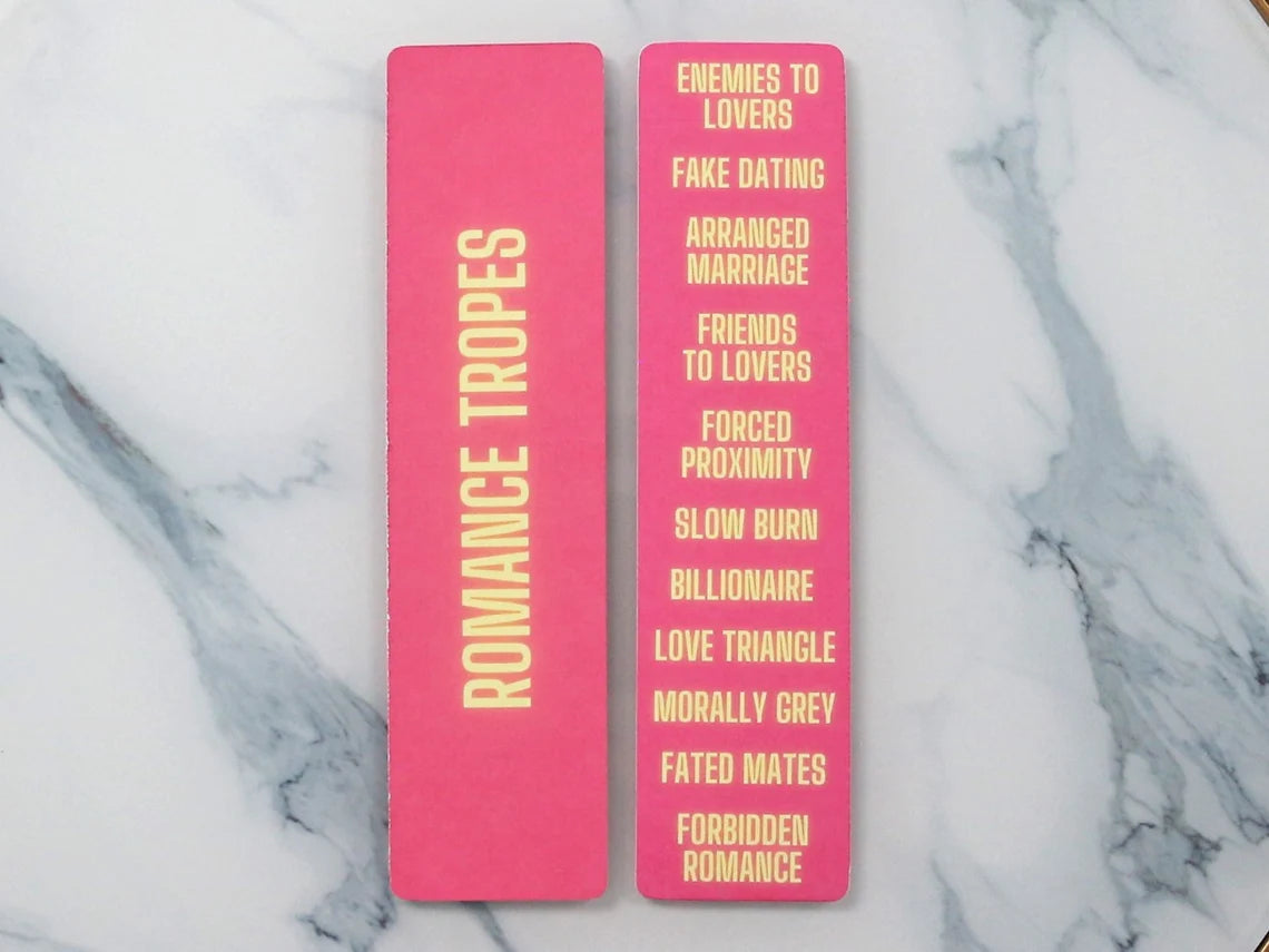 Romance Tropes Bookmark