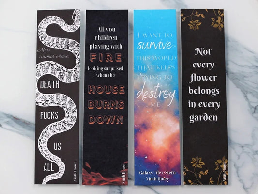 Ninth House Inspired Bookmark Collection